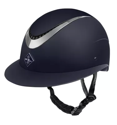 Kask Apoleus szeroki daszek czarny/rosegold L