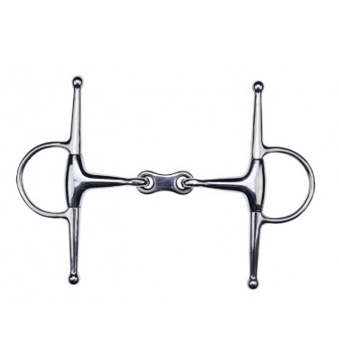 Wędzidło Bristol podwójnie łamane z wąsami 11,5