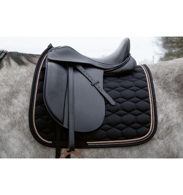 Czaprak RoseGold Glamour czarny full uje