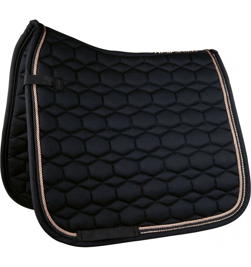 Czaprak RoseGold Glamour czarny full uje