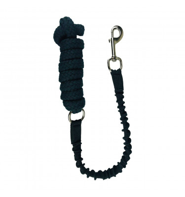 Uwiąz z elastyczną wstawką czarny