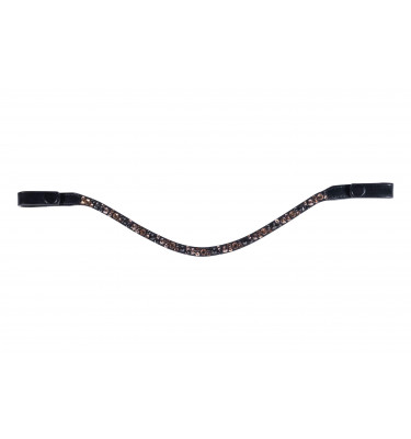 Naczółek Rosegold Glamour brąz cob