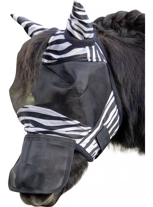 Maska zebra dla szetlanda mini shetty