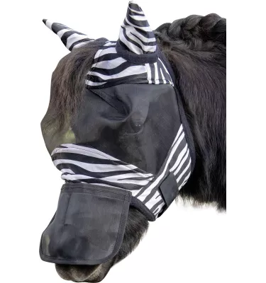 Maska zebra dla szetlanda mini shetty