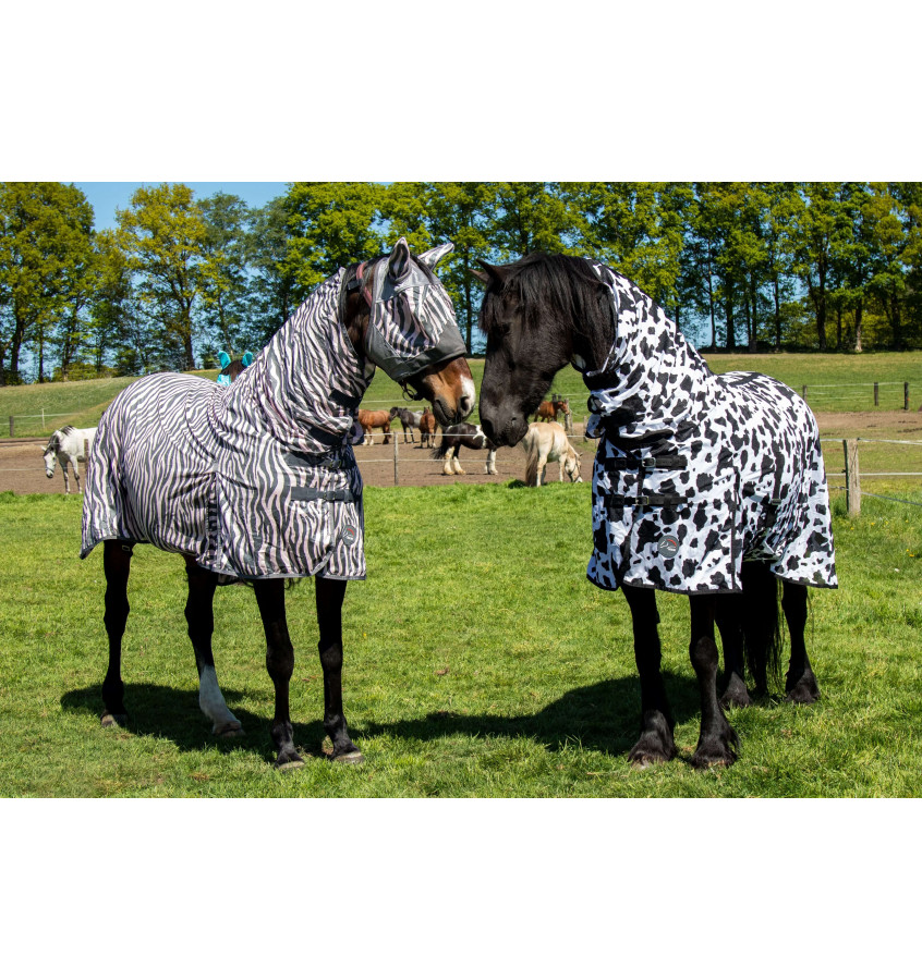 Derka siatkowa z kapturem Cow 115cm