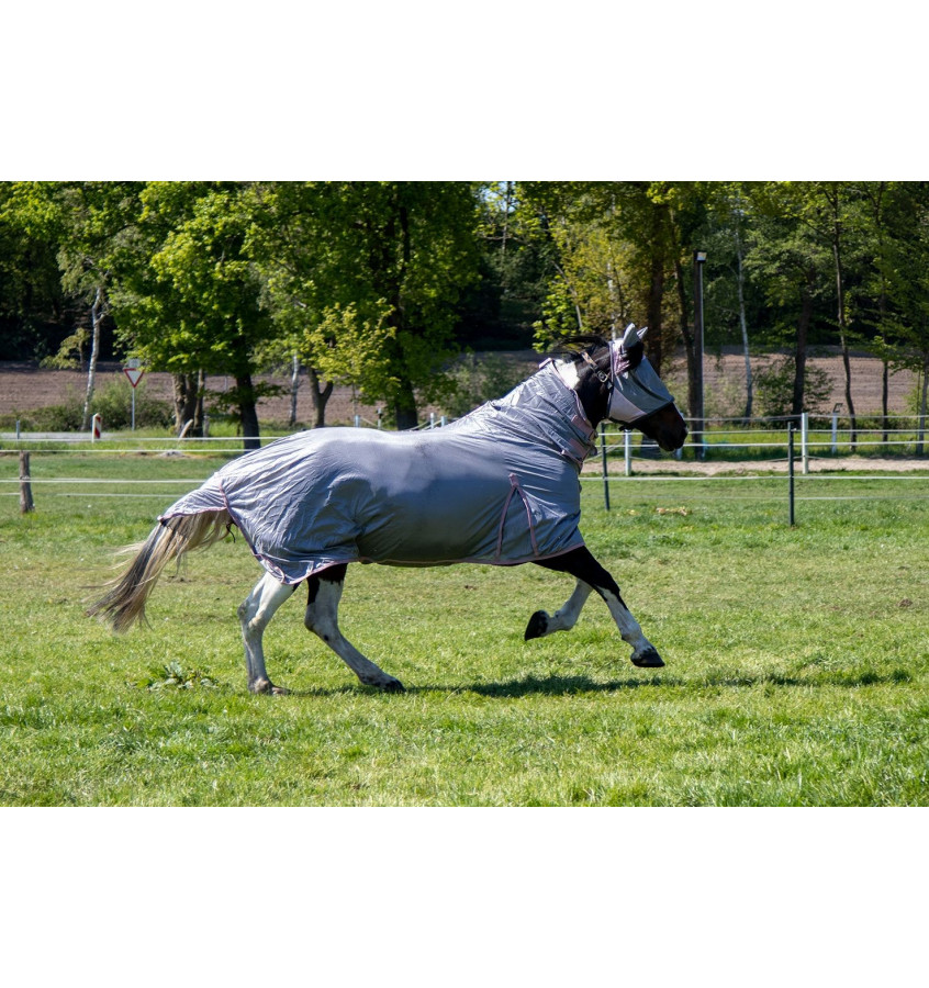 Derka siatkowa z kapturem Grey 115cm