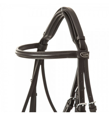 Ogłowie munsztukowe Dacira z białym podsz. pony