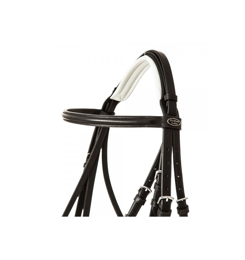 Ogłowie munsztukowe Dacira z białym podsz. pony