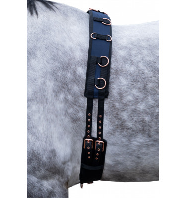 Pas do lonżowania RoseGold Glamour cob/full