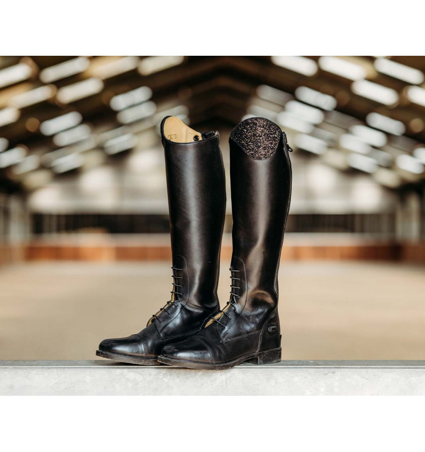 Oficerki Romy wysokie czarny 35