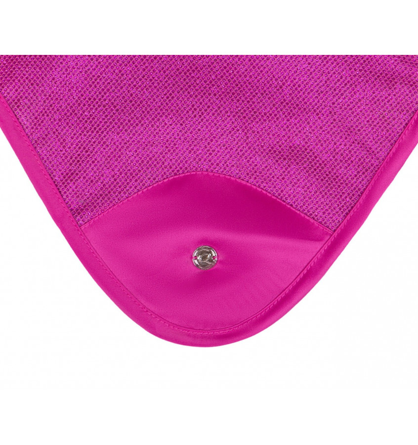 Nauszniki dla konia Rio fuksja cob