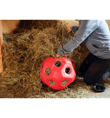 Piłka na siano dla konia HeuBoy 40cm czerwony