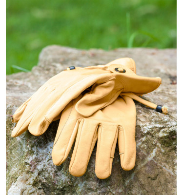 Skórzane rękawiczki jeździeckie Western L