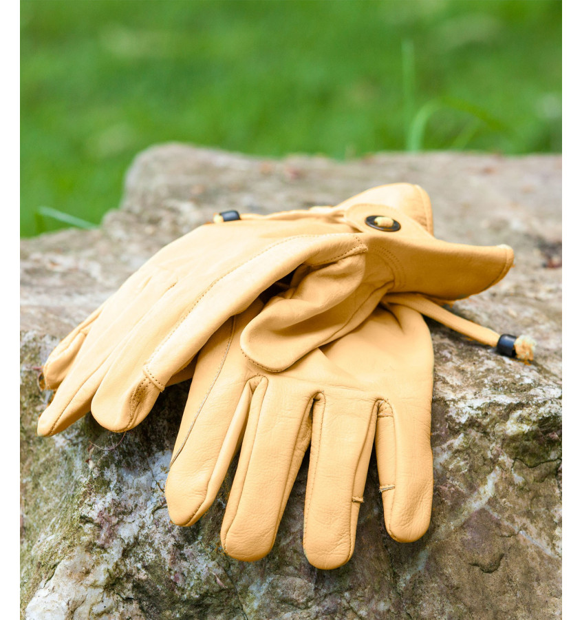 Skórzane rękawiczki jeździeckie Western L