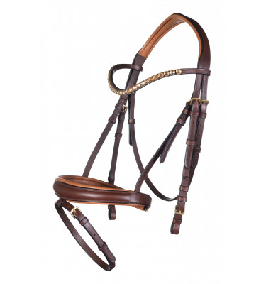 Ogłowie Marrakesh czarne cob