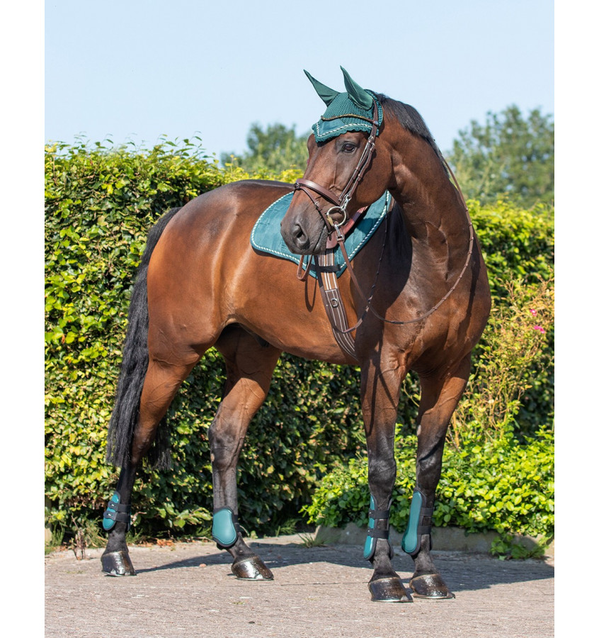 Ochraniacze dla konia komplet zielony cob