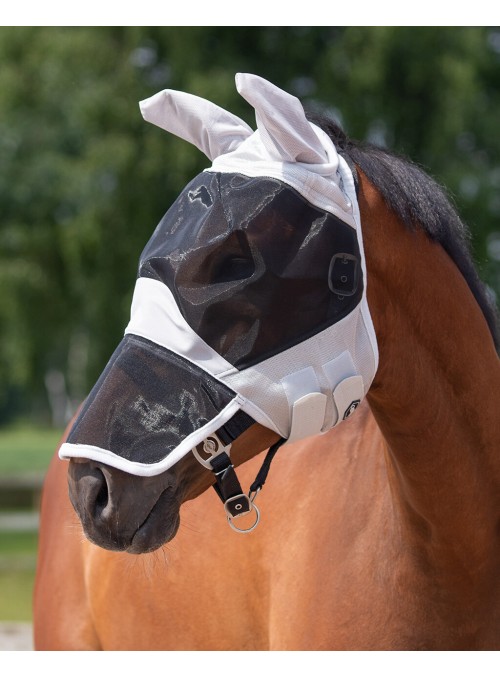 Maska na owady dla konia z ochroną UV SHETLAND