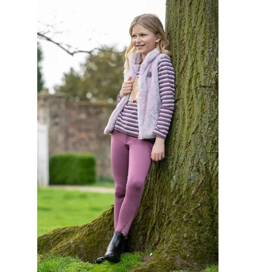 Bryczesy jeździeckie dziecięce Alva c.lila 110/116