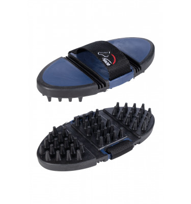 Elastyczne zgrzebło gumowe do masażu Flex granat