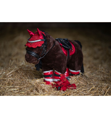 Zestaw do jazdy dla konika Cuddle Pony czerwony