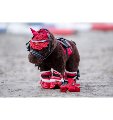 Zestaw do jazdy dla konika Cuddle Pony czerwony