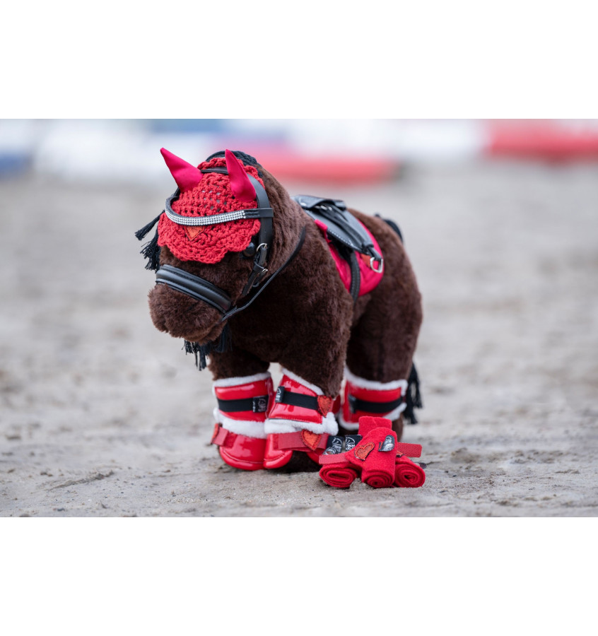 Zestaw do jazdy dla konika Cuddle Pony czerwony