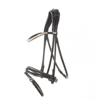 Ogłowie Fortuna KavalSH4 biały cob