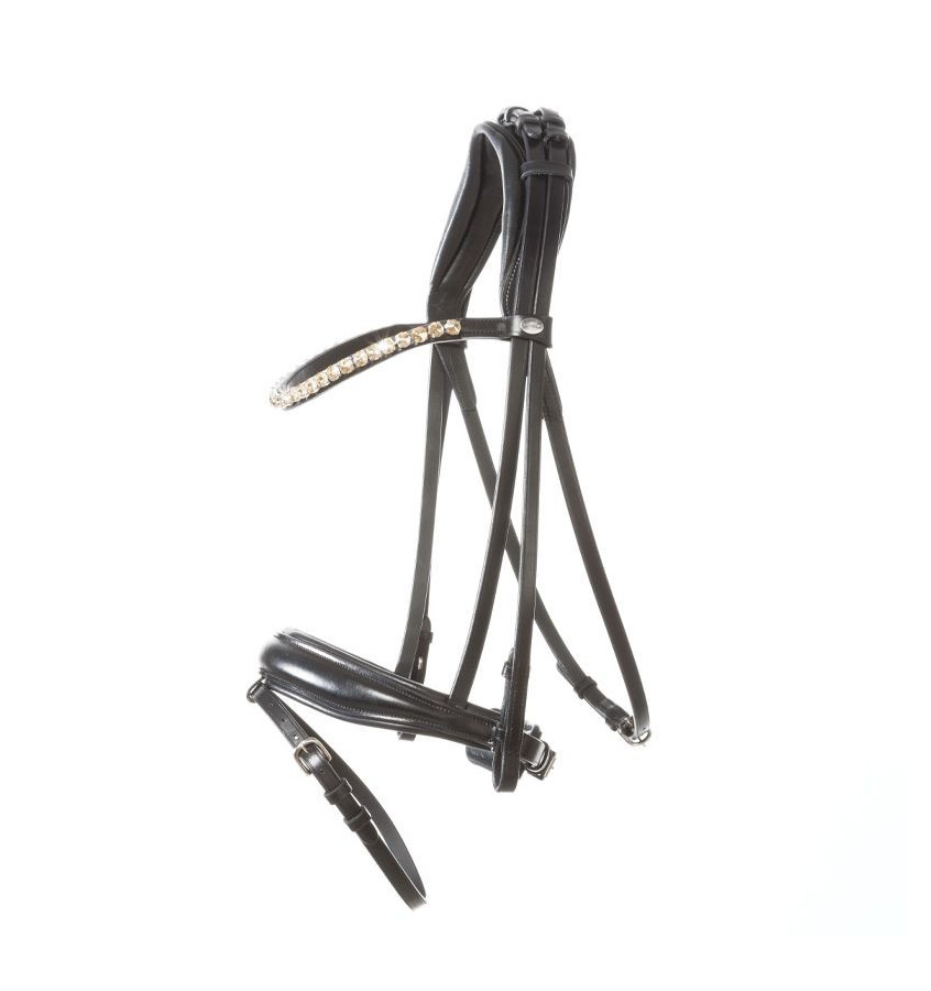 Ogłowie Fortuna KavalSH4 biały cob