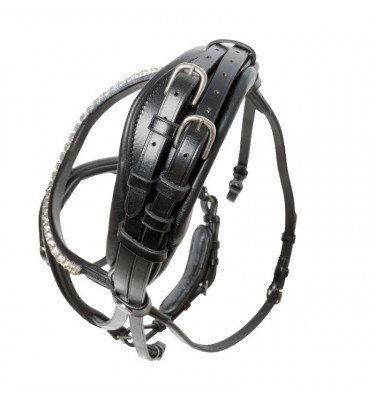 Ogłowie Fortuna KavalSH4 biały cob