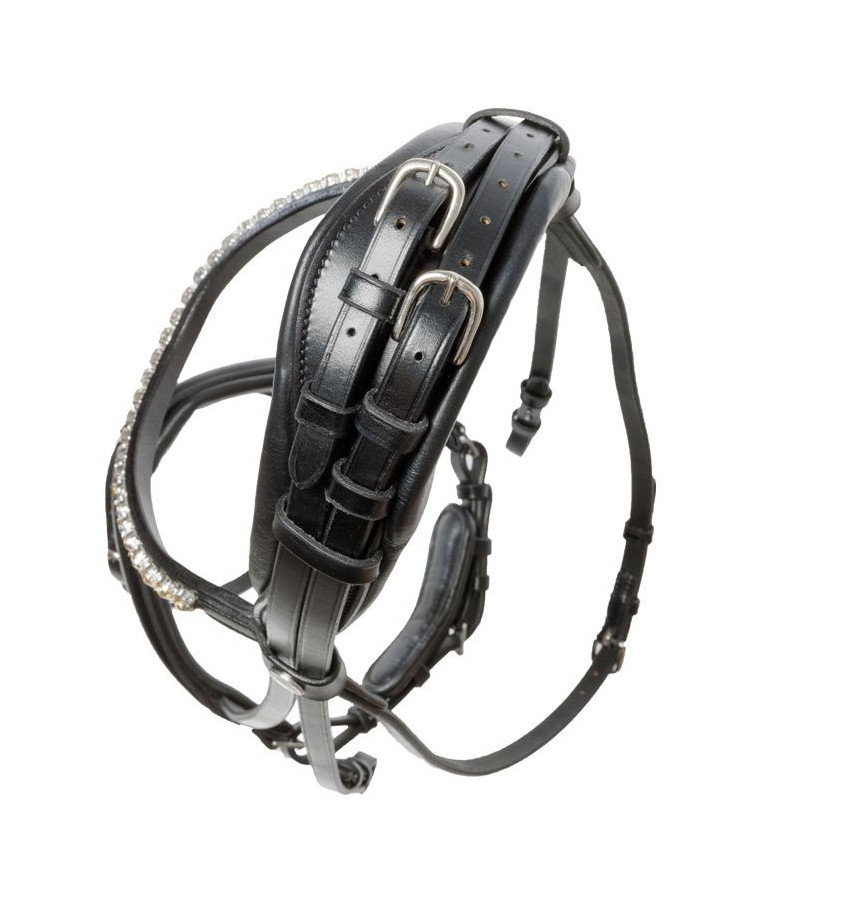 Ogłowie Fortuna KavalSH4 biały cob