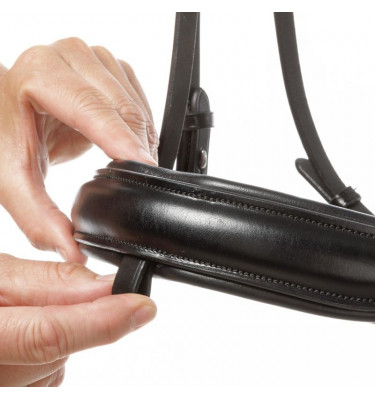 Ogłowie Fortuna KavalSH4 biały cob