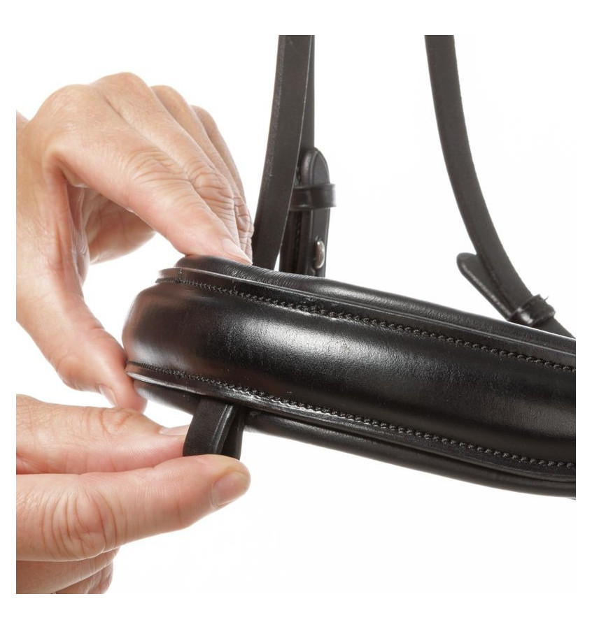 Ogłowie Fortuna KavalSH4 biały cob