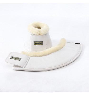 Kaloszki dla konia z futerkiem biały L