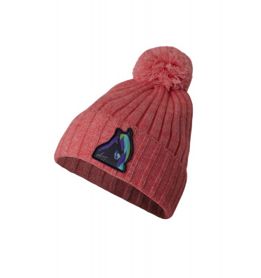 Dzianinowa czapka jeździecka dziecięca Erin róż