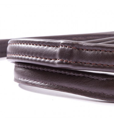 Wodze skórzane z ukrytymi stoperami 16 mm full