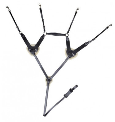 Napierśnik 5-ramienny czarny, full