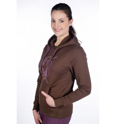 Bluza jeździecka z kapturem Arctic Bay brąz L