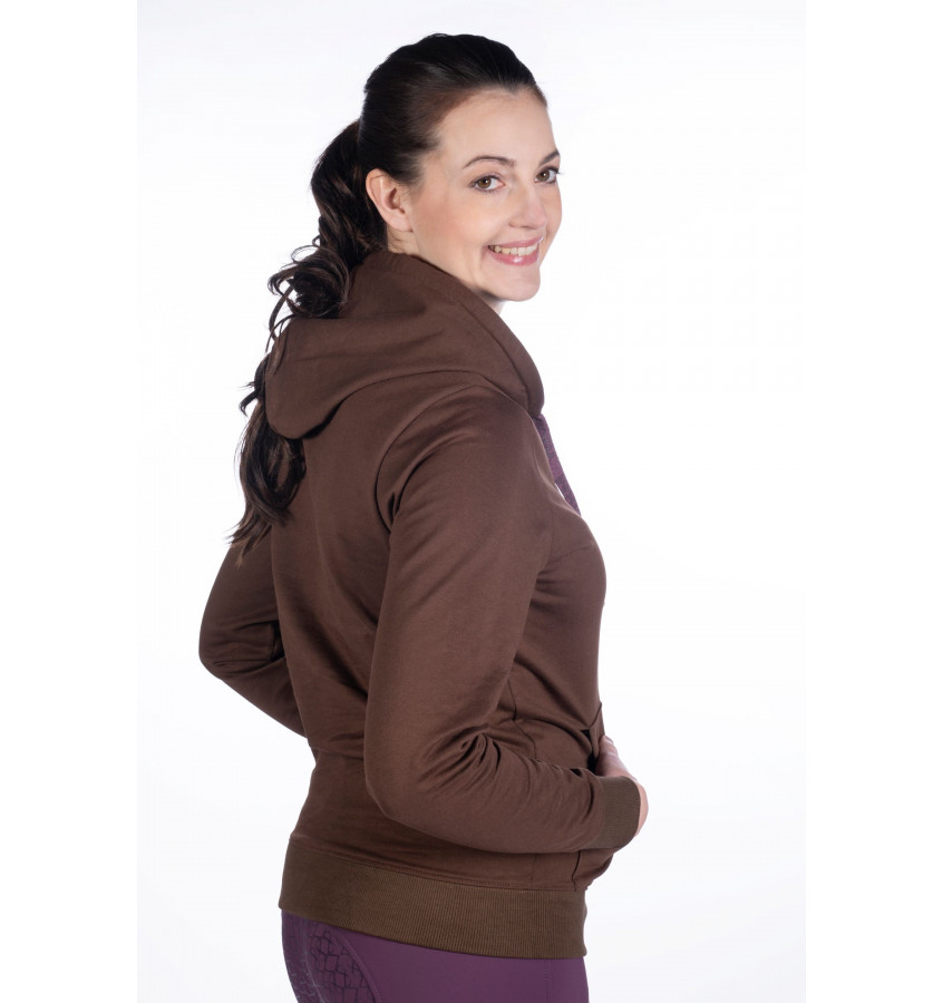 Bluza jeździecka z kapturem Arctic Bay brąz L