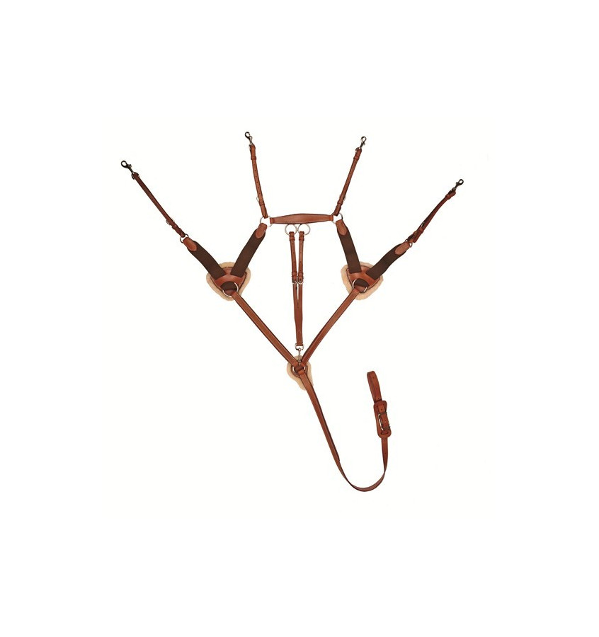 Napierśnik 5-ramienny czarny, full