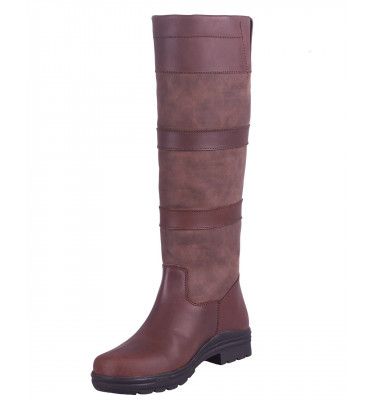 Wodoodporne buty skórzane zimowe Daan brąz 36