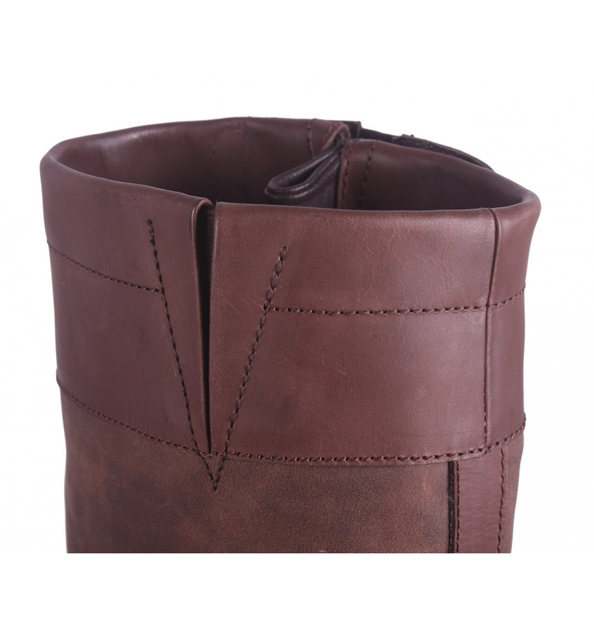 Wodoodporne buty skórzane zimowe Daan brąz 36