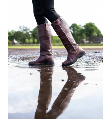 Wodoodporne buty skórzane zimowe Daan brąz 36