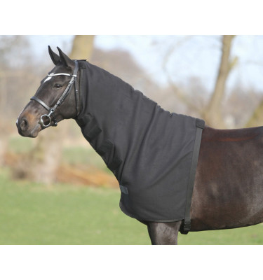Kaptur polarowy dla konia czarny L
