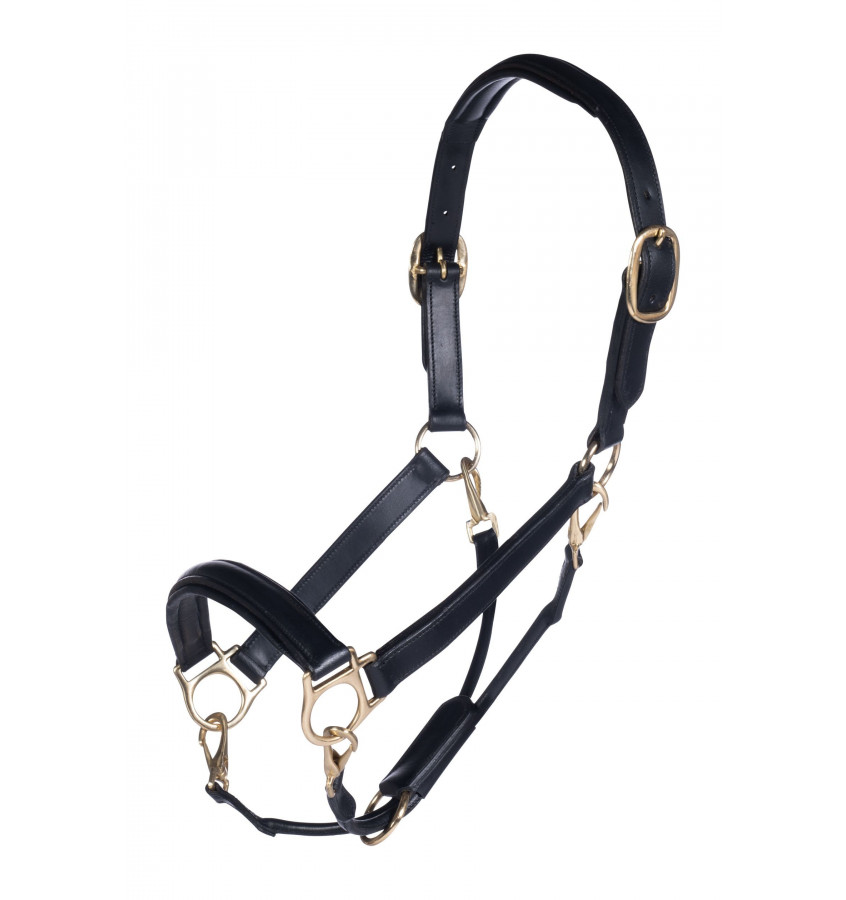 Kantar skórzany dla konia Gold cob