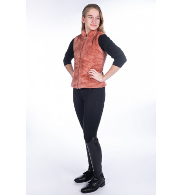 Kamizelka polarowa jeździecka Ruby czarny 140