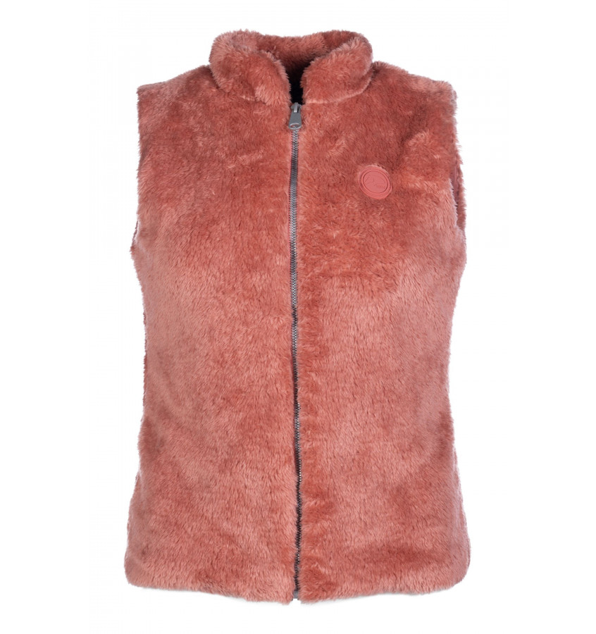 Kamizelka polarowa jeździecka Ruby czarny 140