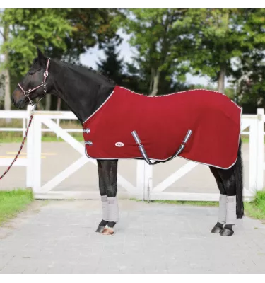 Derka polarowa z pasami Britta czarna 125