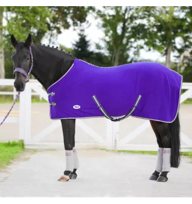 Derka polarowa z pasami Britta czarna 125