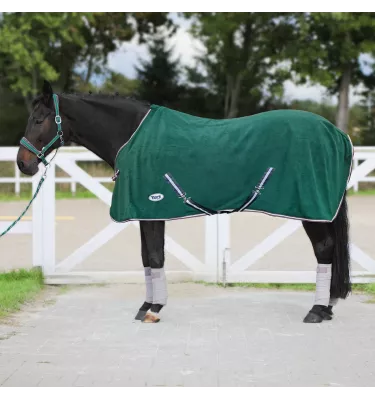 Derka polarowa z pasami Britta czarna 125