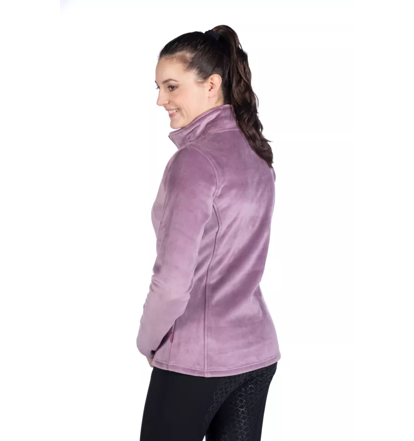 Bluza polarowa jeździecka Leana c.lila L